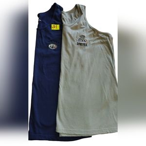 bundle of 2 mens Aruba tank top tshirts